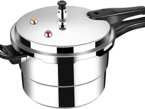 9.5 Quart Pressure Cooker Aluminum Alloy with Multiple Safety - Double Option Gas and Induction 26CM = 9 Liter + Extra Gasket