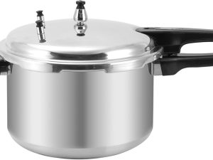 12 Quart Pressure Cooker, Aluminum Pressure Canner w/Cooking Rack for Steaming,Canning and Stewing, Silver
