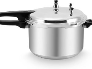 12 Quart Pressure Cooker,Aluminum Pressure Canner w/Canning Rack & Easy Lock Lid for Canning, Steaming