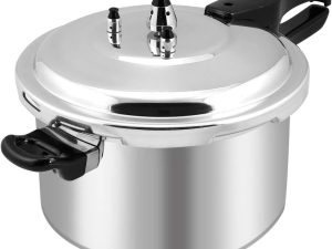 8Qt Pressure Canner Release Valve Aluminum Canning Pot Cooker Pot Stove Top Instant Fast Cooking Pot Stewing Locking System, 8 Quart